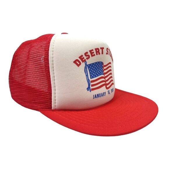 Vintage Speedway Desert Storm January 16, 1991 Mesh SnapBack Trucker Hat - OS - Picture 5 of 8